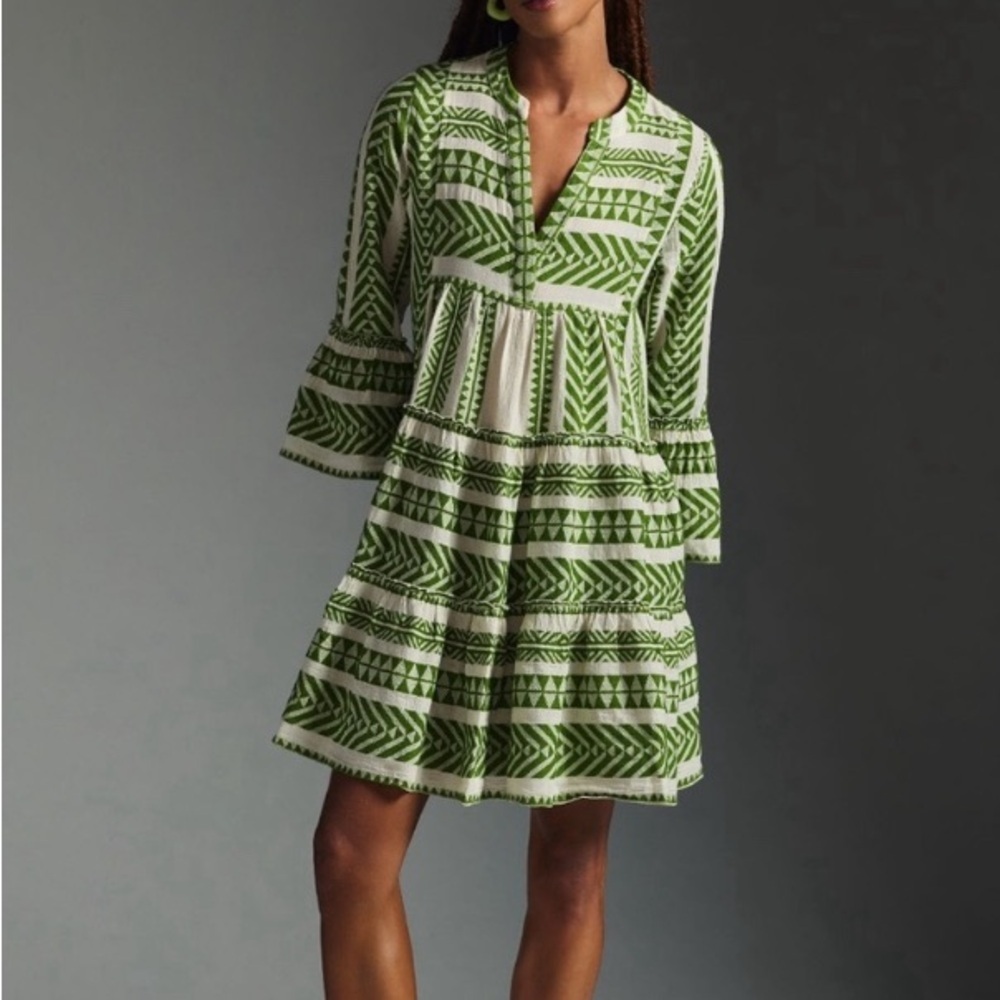 Devotion Twins Embroidered Ella Tunic Dress xs